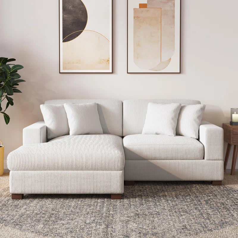 Milbrey 2 - Piece Corduroy Sectional