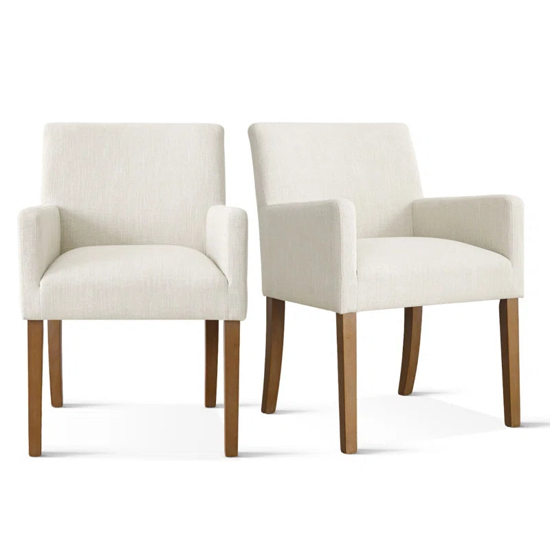 Upholstered Linen Armchair