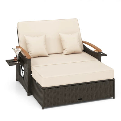 Berrera 66'' Polyethylene (PE) Wicker Outdoor Patio Daybed