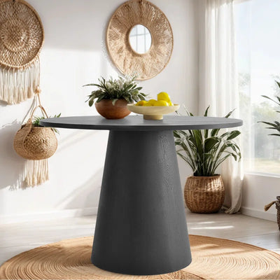Agne 35" round Pedestal Dining Table
