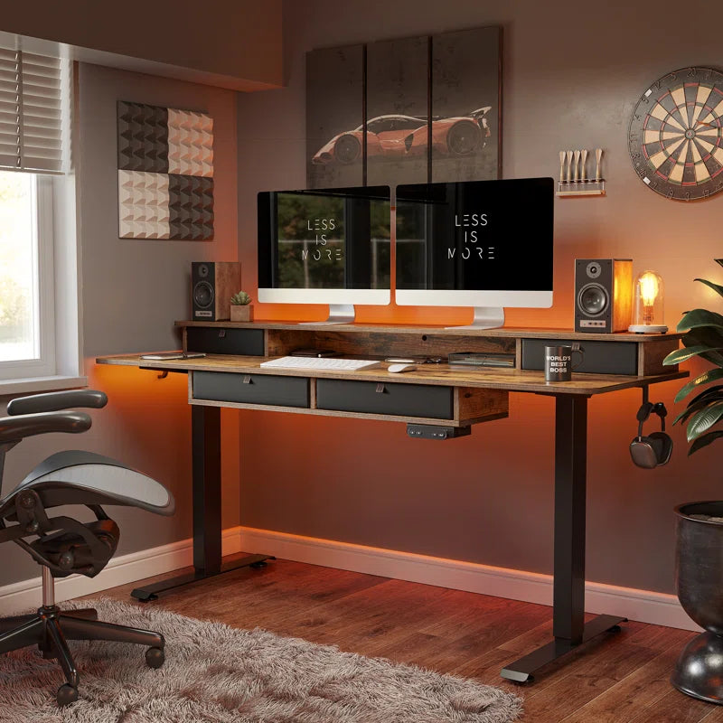 Emanuiel Height Adjustable Standing Gaming Desk