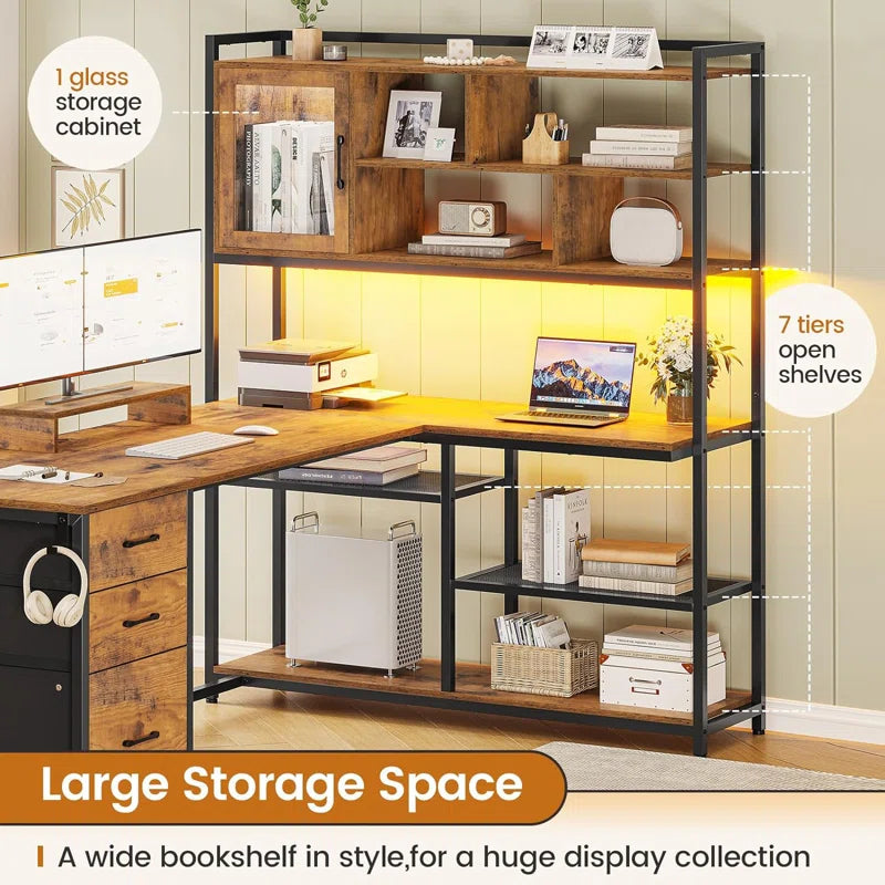 Barbarino L-Shaped Computer Desk