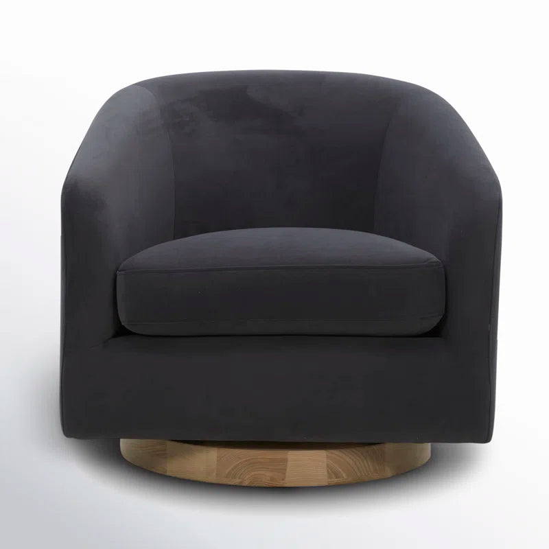 Bennett Upholstered Swivel Barrel Chair