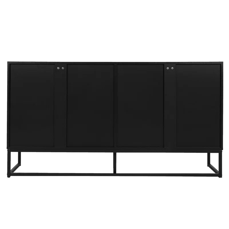 Caludia 31.5" Tall 4 - Door Accent Cabinet