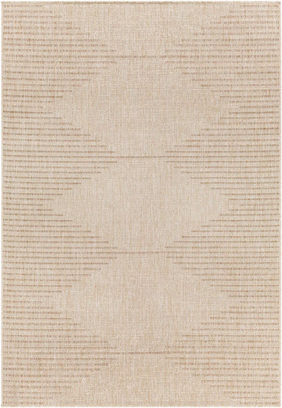 Mendota Geometric Tan Indoor/Outdoor Area Rug