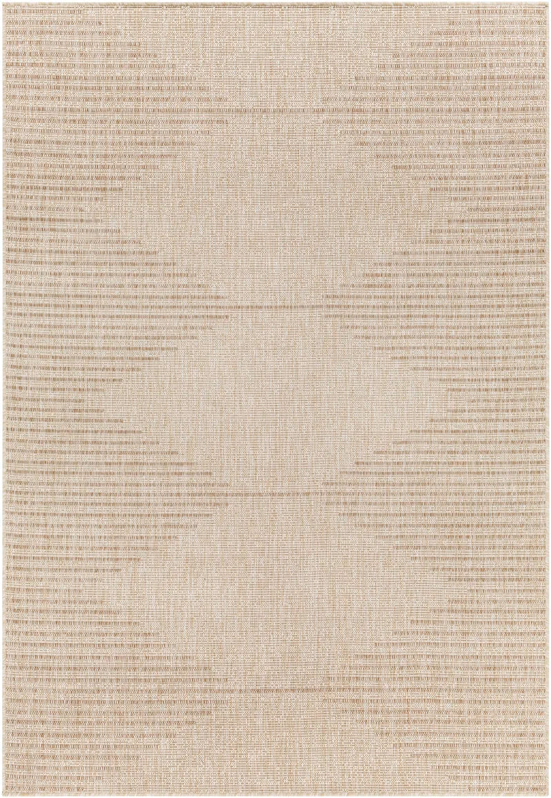 Mendota Geometric Tan Indoor/Outdoor Area Rug