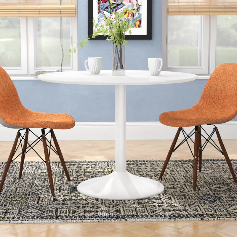 Round Metal Base Dining Table
