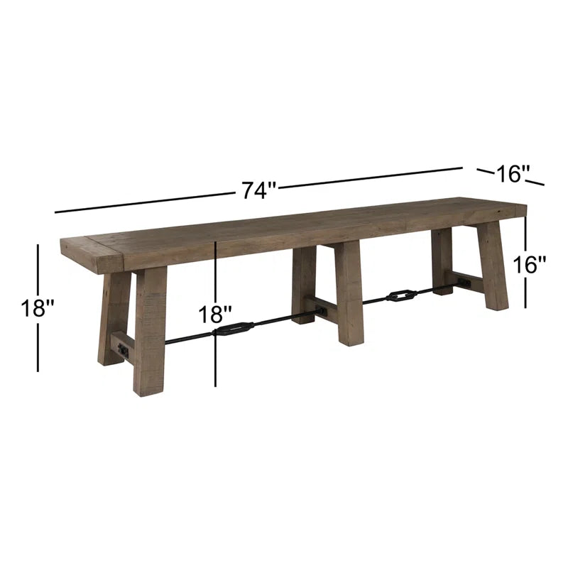 Edelen Solid Wood Bench