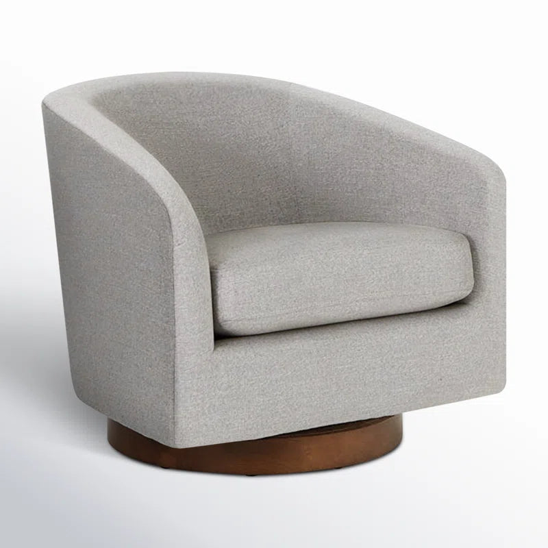 Bennett Upholstered Swivel Barrel Chair