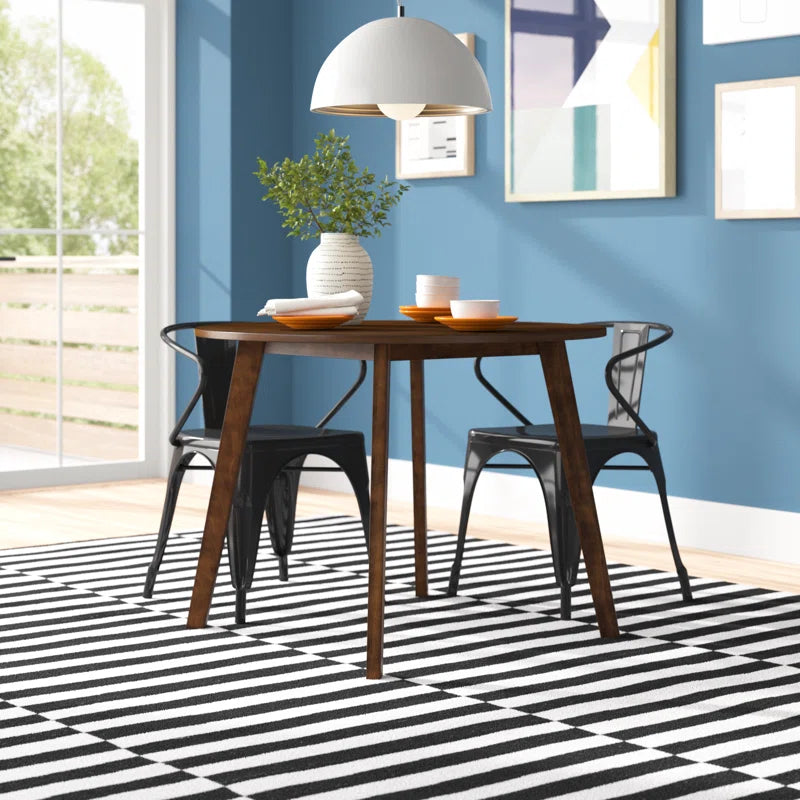 Aquin round Solid Wood Base Dining Table