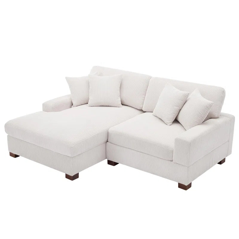 Milbrey 2 - Piece Corduroy Sectional