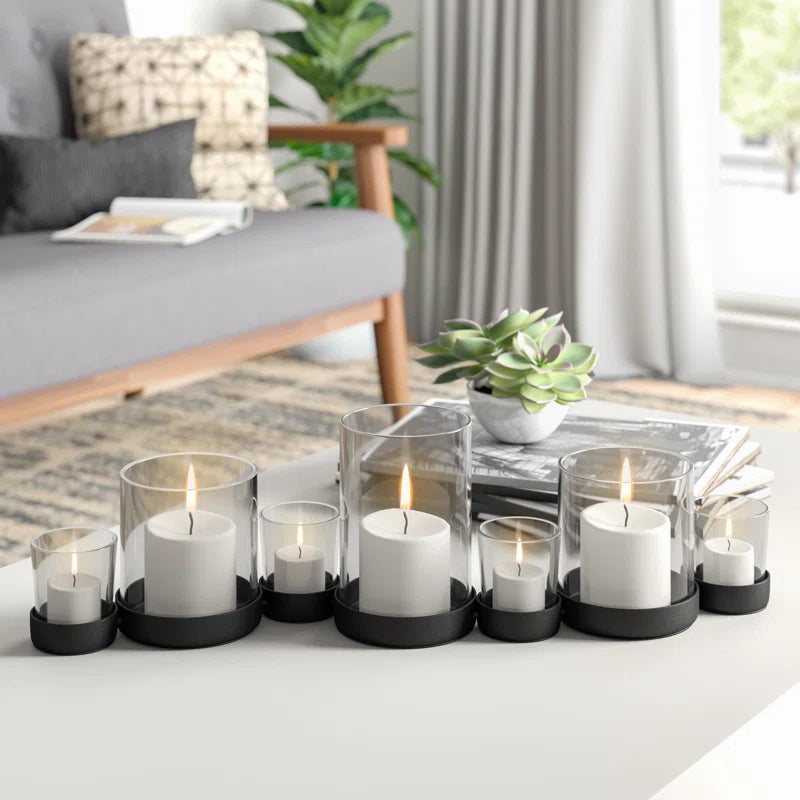 Lush 7 Piece Tabletop Hurricane Set