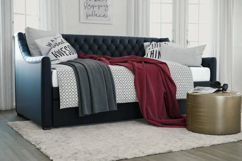 Monarch Hill Ambrosia Upholstered Daybed with Trundle