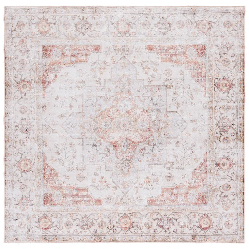 Sonia Oriental Power Loom Light Grey / Rust