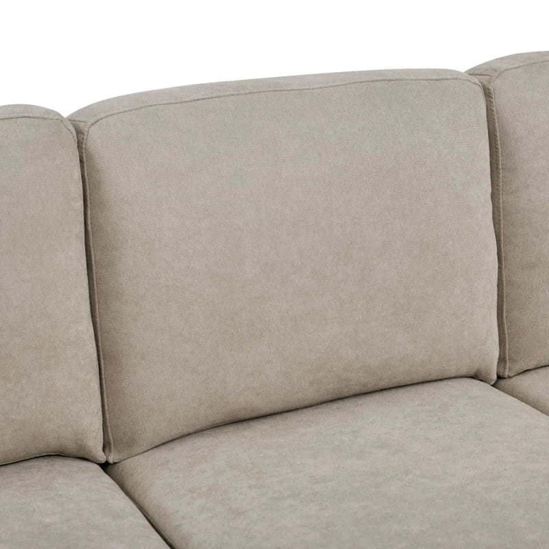 Ranjeeta 101" Wide Modular Sofa & Chaise with Ottoman