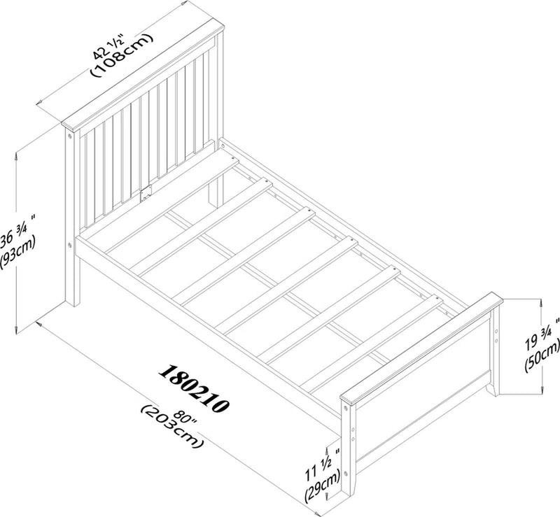 Boling Twin Solid Wood Platform Bed with Trundle by