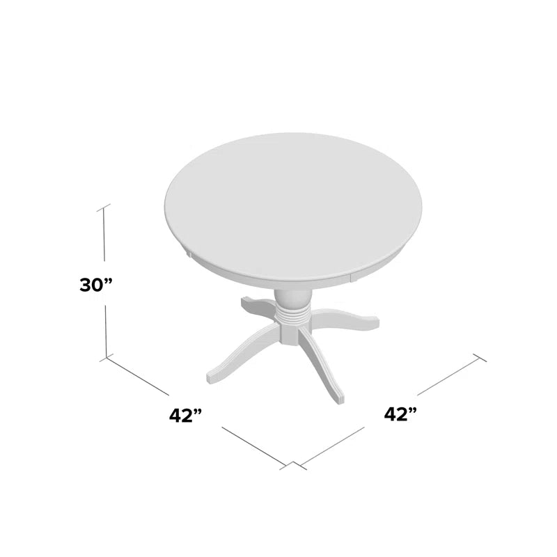 Alexa-Mae round Solid Wood Dining Table