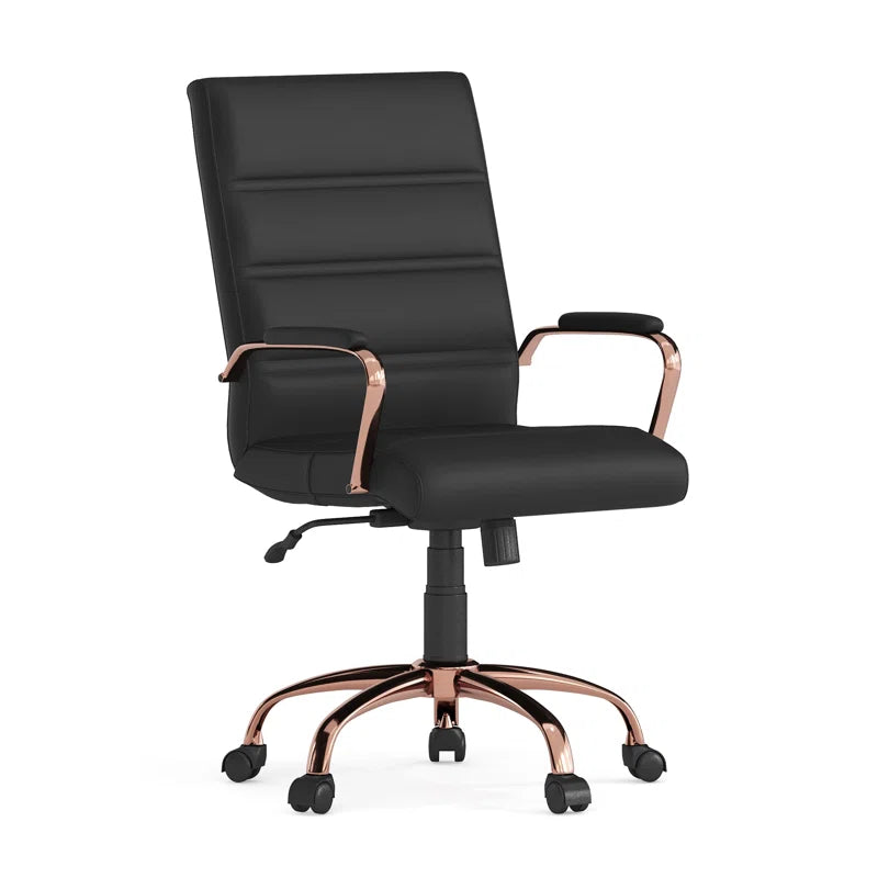 Whitney Ergonomic Upholstered Mid-Back Swivel Office Chair