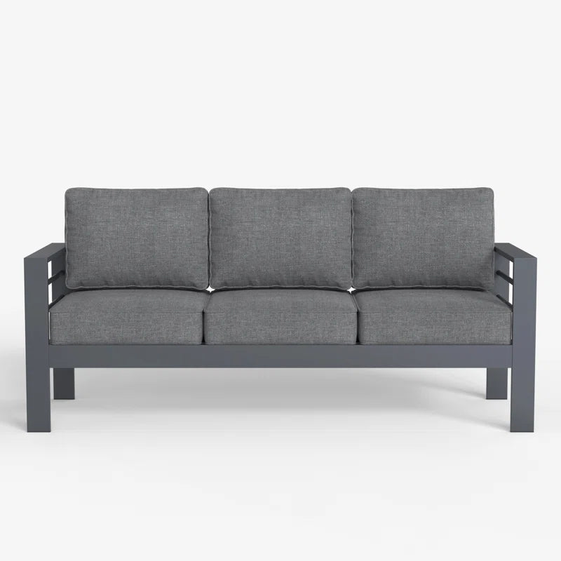 Alturas Standalone Product 73" Wide Outdoor Reversible Patio Sofa with Cushions