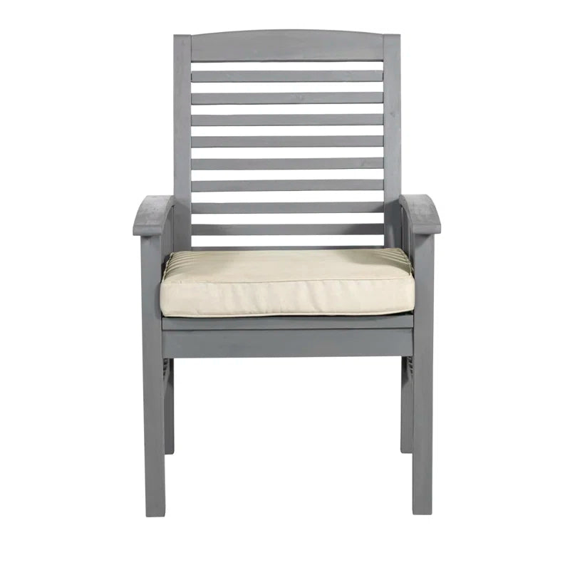 Outdoor Dining Armchair with Cushion