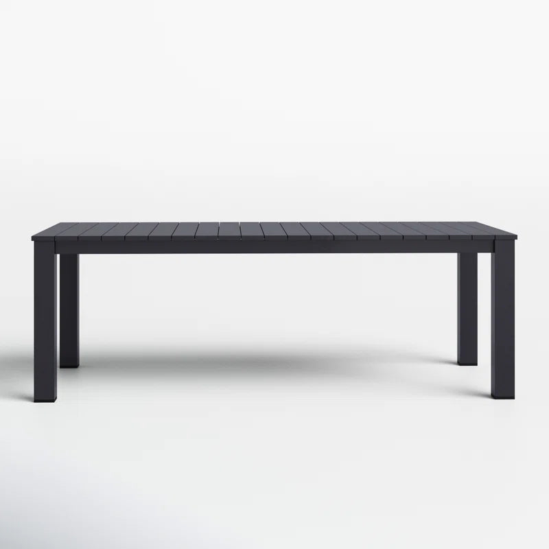 Amazonia Outdoor Patio Ammelie Aluminum Rectangular Dining Table