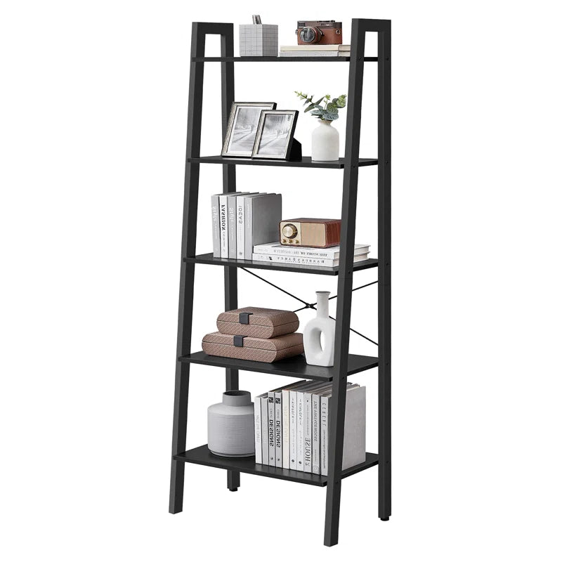 Jabari 67.7" H X 22" W Metal Ladder Bookcase