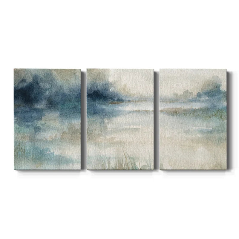 " Still Evening Waters II " 3 - Pieces Painting Print