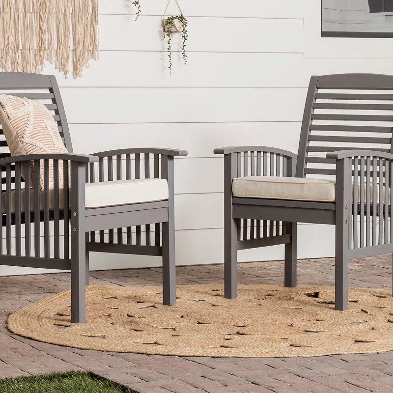 Outdoor Dining Armchair with Cushion