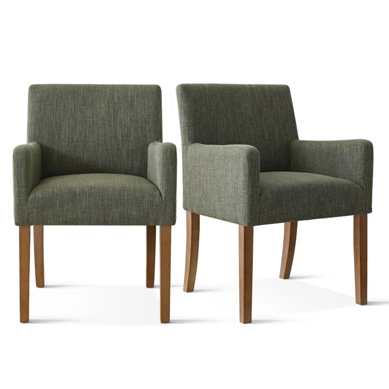 Upholstered Linen Armchair
