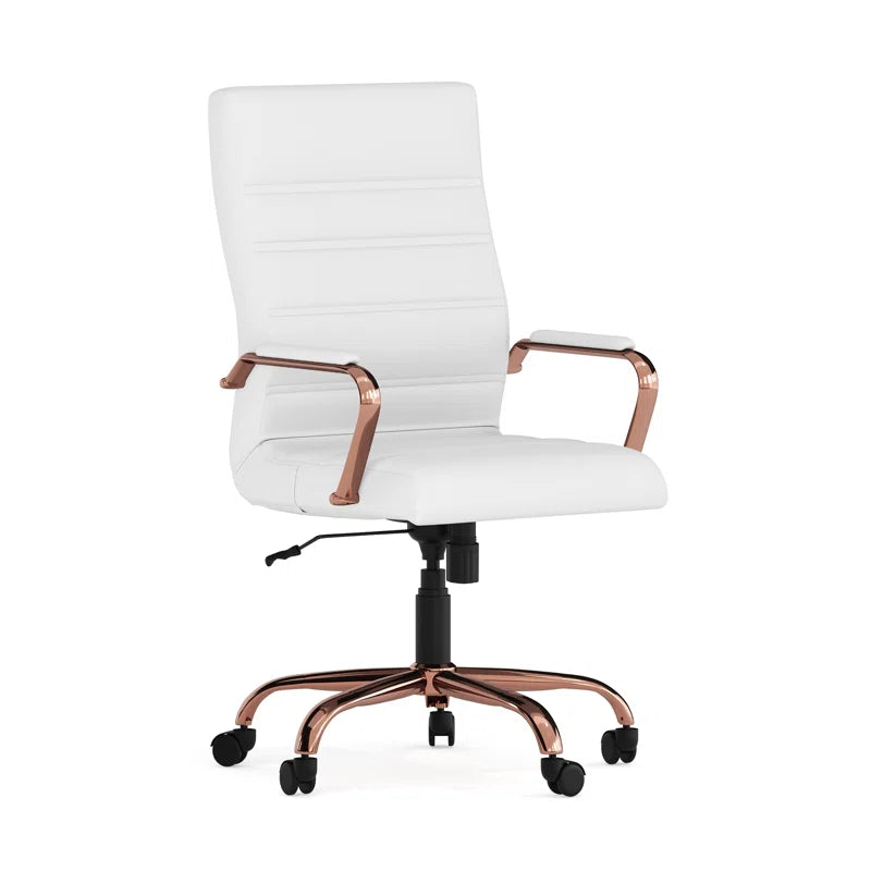 Wayfair Basics Ergonomic Upholstered High-Back Swivel Office Chair