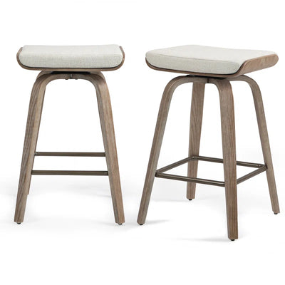Magdiel Swivel Upholstered Counter Stool