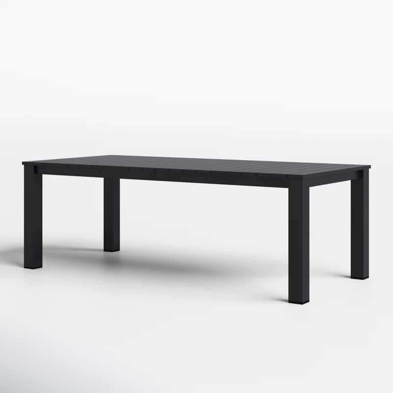 Amazonia Outdoor Patio Ammelie Aluminum Rectangular Dining Table