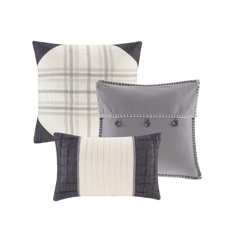 Ridge 7 Piece Herringbone Comforter Set
