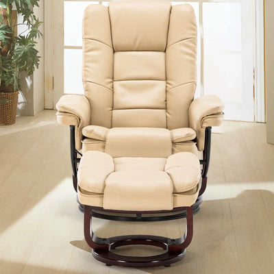 Shebeen Swivel Recliner with Ottoman
