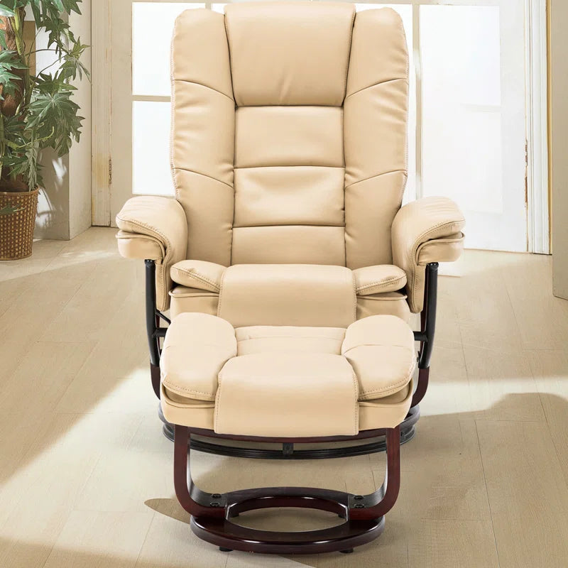 Shebeen Swivel Recliner with Ottoman