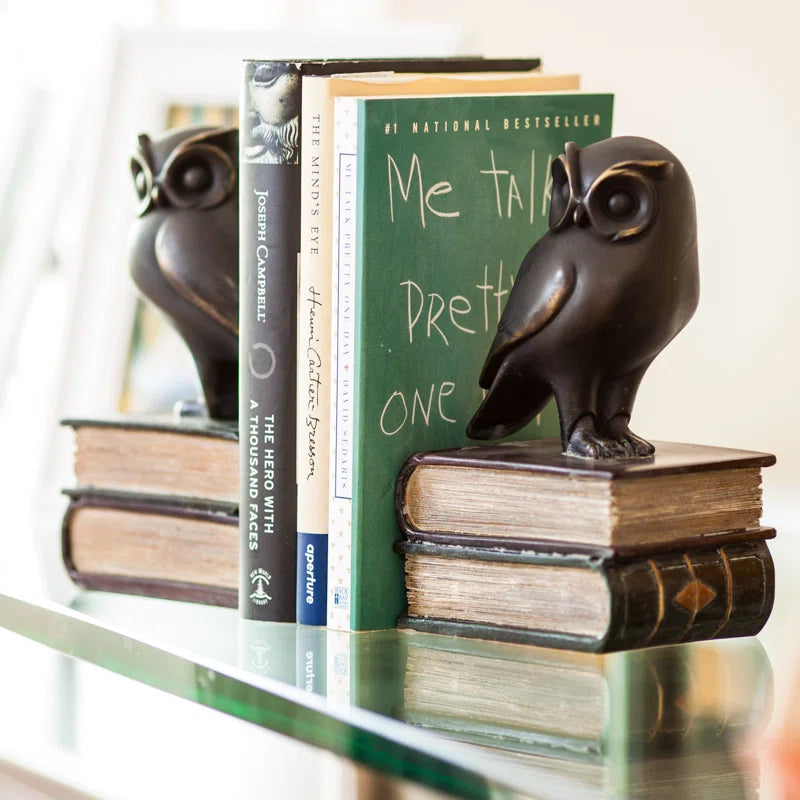 Nolley Owl on Books Non Skid Bookends