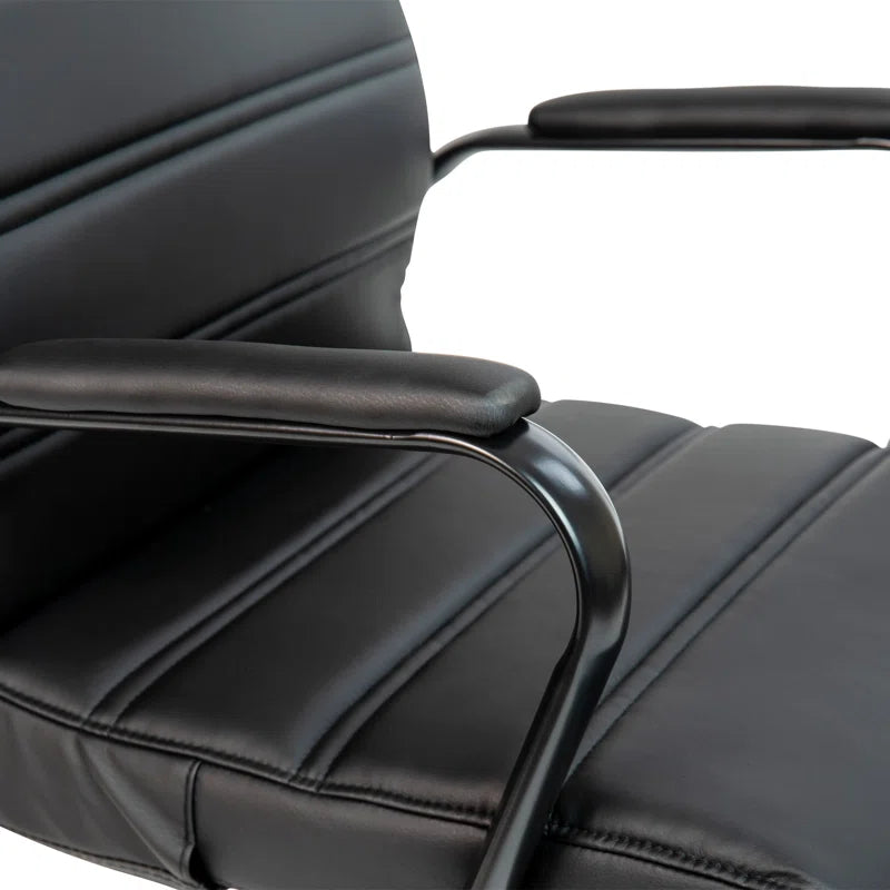Wayfair Basics Ergonomic Upholstered High-Back Swivel Office Chair