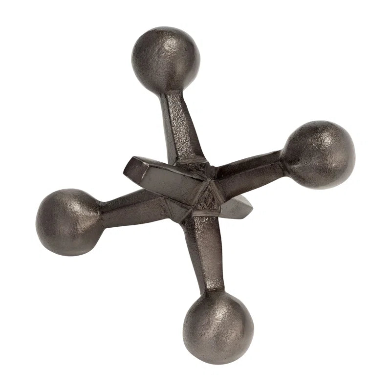 Modern Abstract Aluminum Decorative Object - Unique Geometric Metal Accent Sculpture for Contemporary Decor