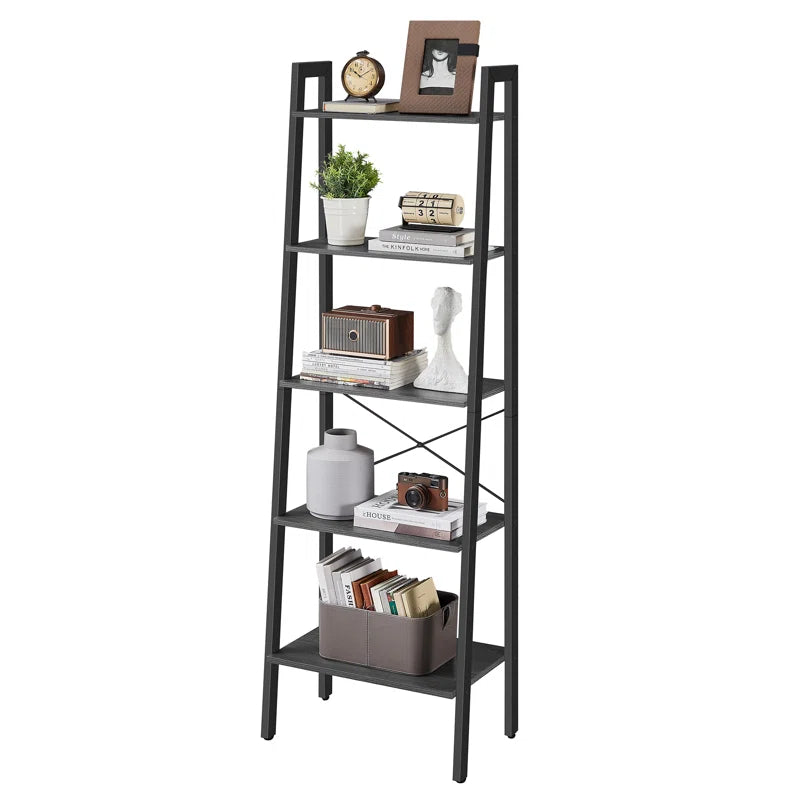 Jabari 67.7" H X 22" W Metal Ladder Bookcase