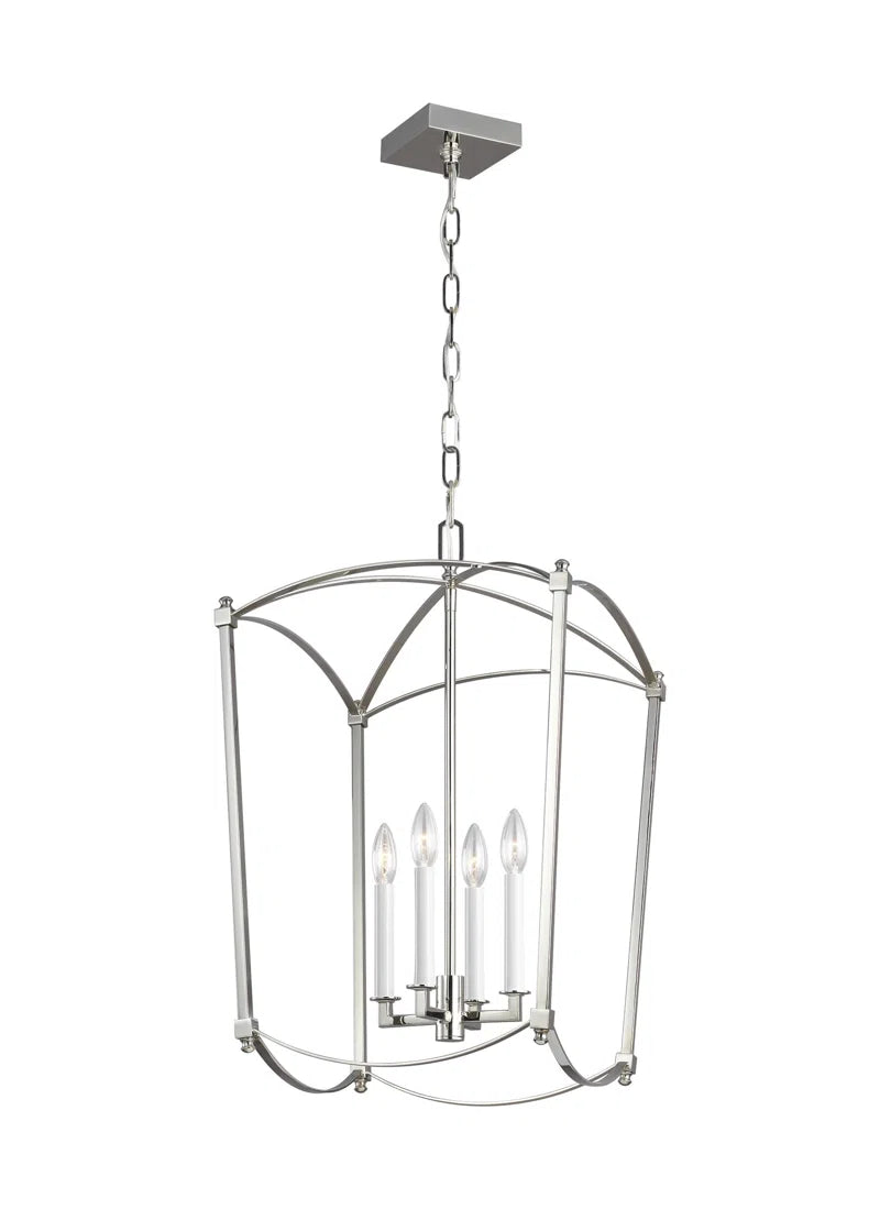 Olive 4 - Light Dimmable Lantern Geometric Chandelier
