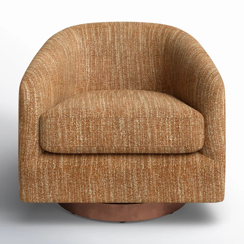 Bennett Upholstered Swivel Barrel Chair