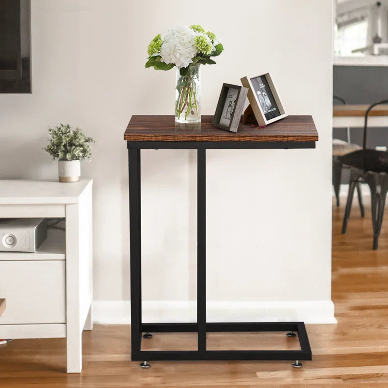 Auxter C Shaped End Table TV Tray Set