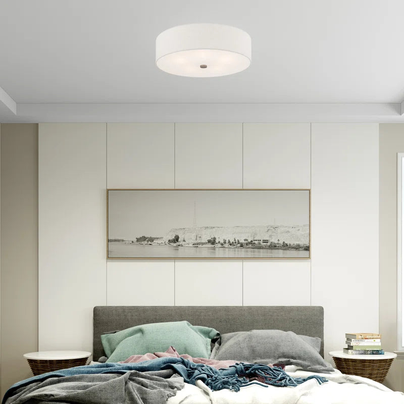 Flaire Fabric Semi Flush Mount
