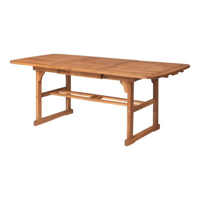 Alfonsi Extendable Acacia Wood Outdoor Dining Table