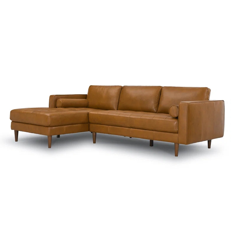 Tellson 2 - Piece Leather Sectional
