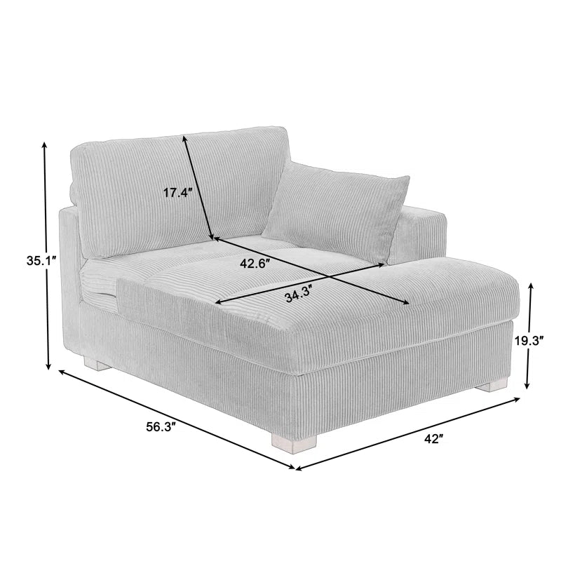 Stoneville Upholstered Chaise Lounge