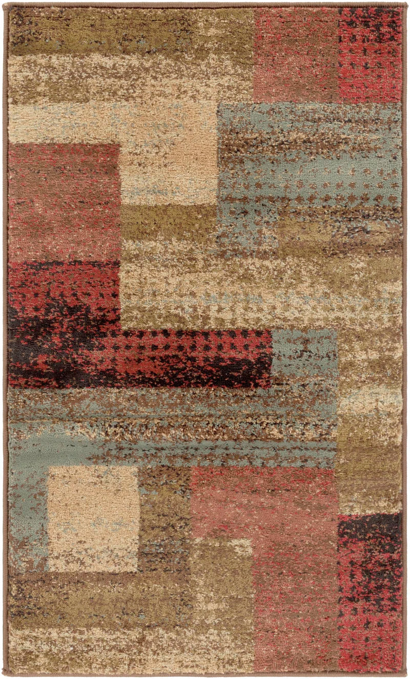 Fegan Geometric Brown Area Rug