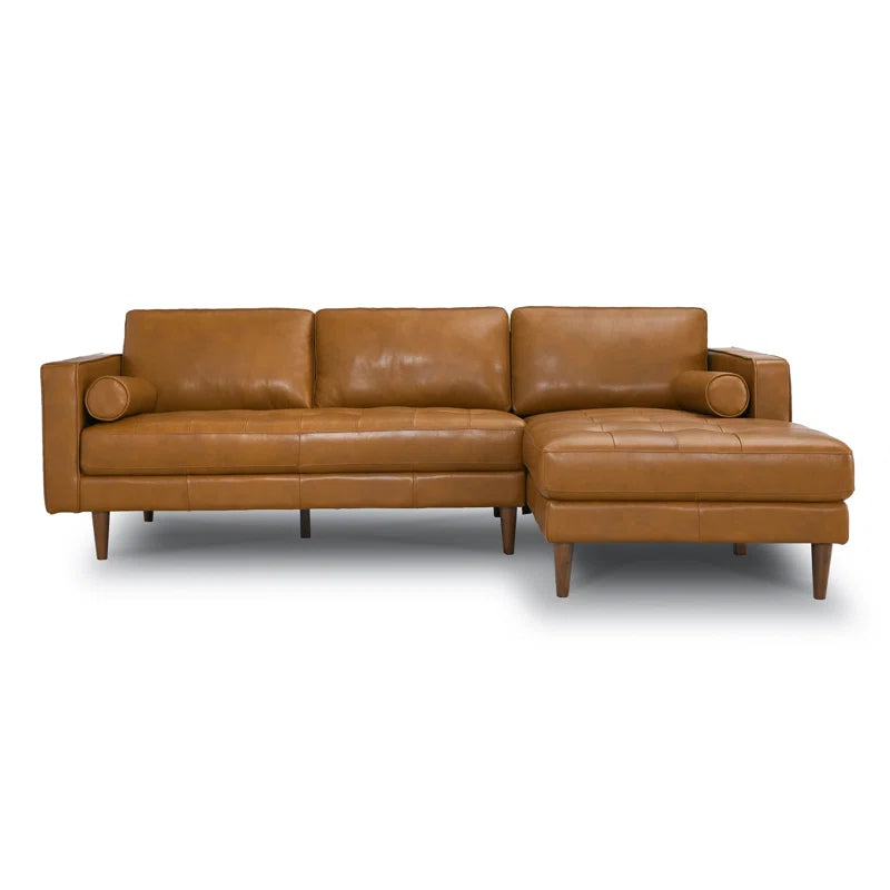 Tellson 2 - Piece Leather Sectional
