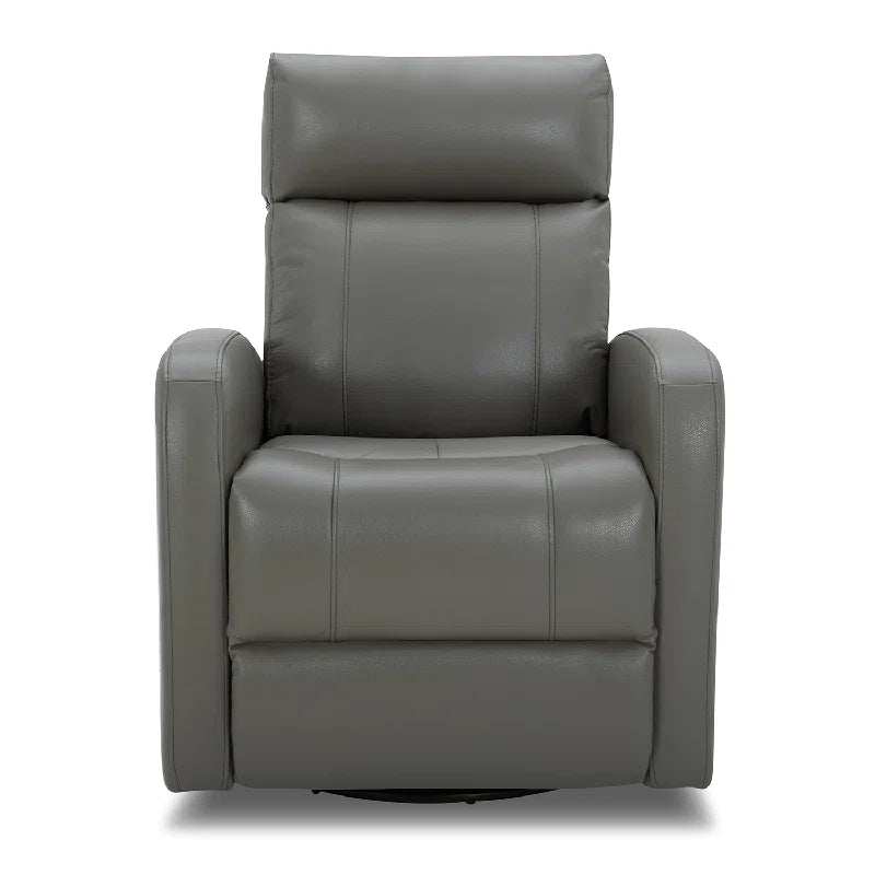 Arrianna-Fiona Genuine Leather Swivel Power Recliner
