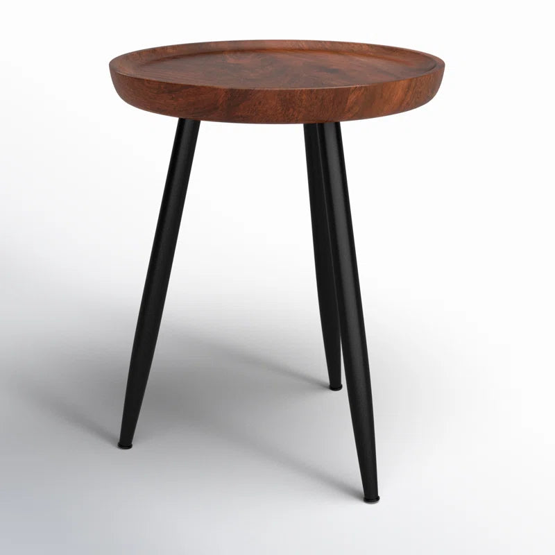 Castiglia Solid Wood Tray Top End Table